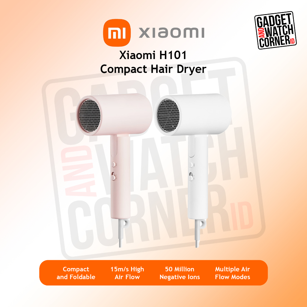 Jual Xiaomi H101 Compact Hair Dryer Lipat RPM 20.000 Angin Panas Dingin ...