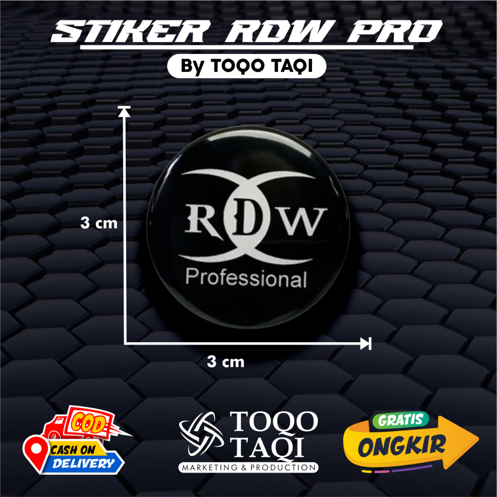 Jual Stiker Timbul Emblem Logo RDW Bulat Miniatur Sound Audio terlaris ...
