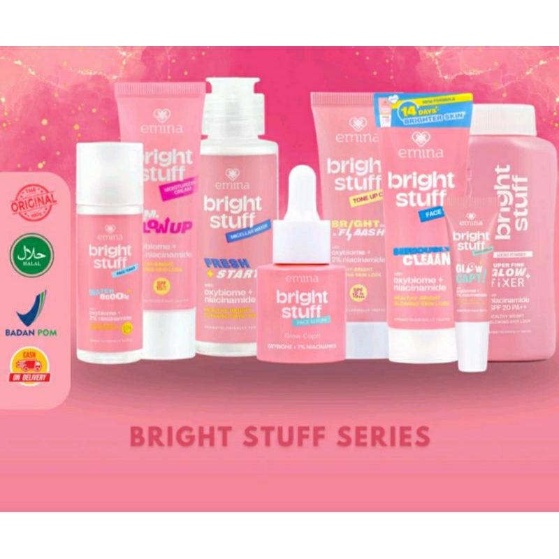 Jual Skincare Remaja Emina Bright Stuff Face Toner 100ml Micellar 50ml ...