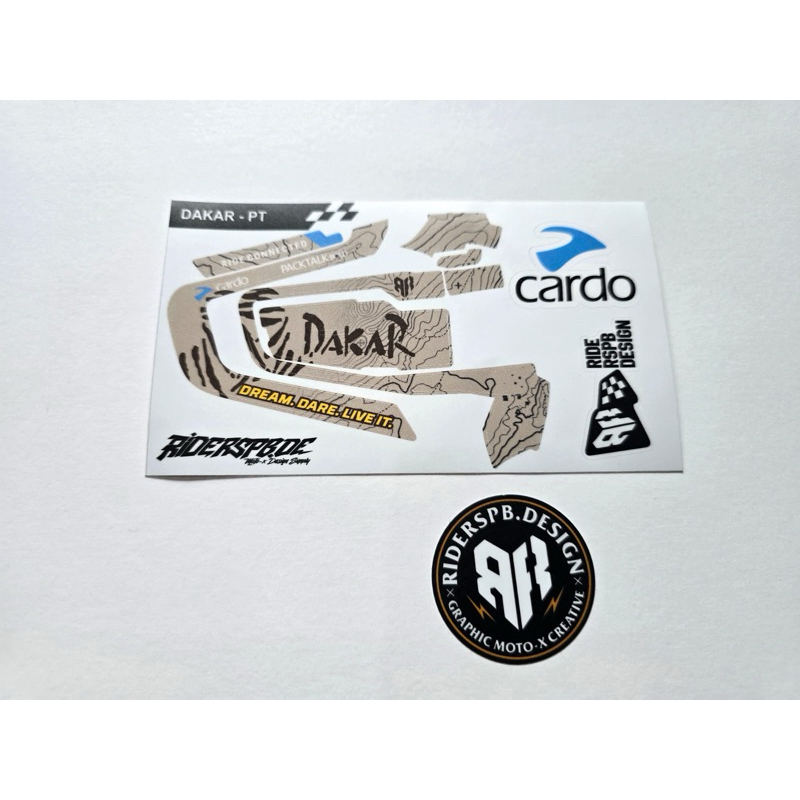 Jual DAKAR PT - STICKER DECAL SKINCOVER GARSKIN INTERCOM CARDO PACKTALK ...