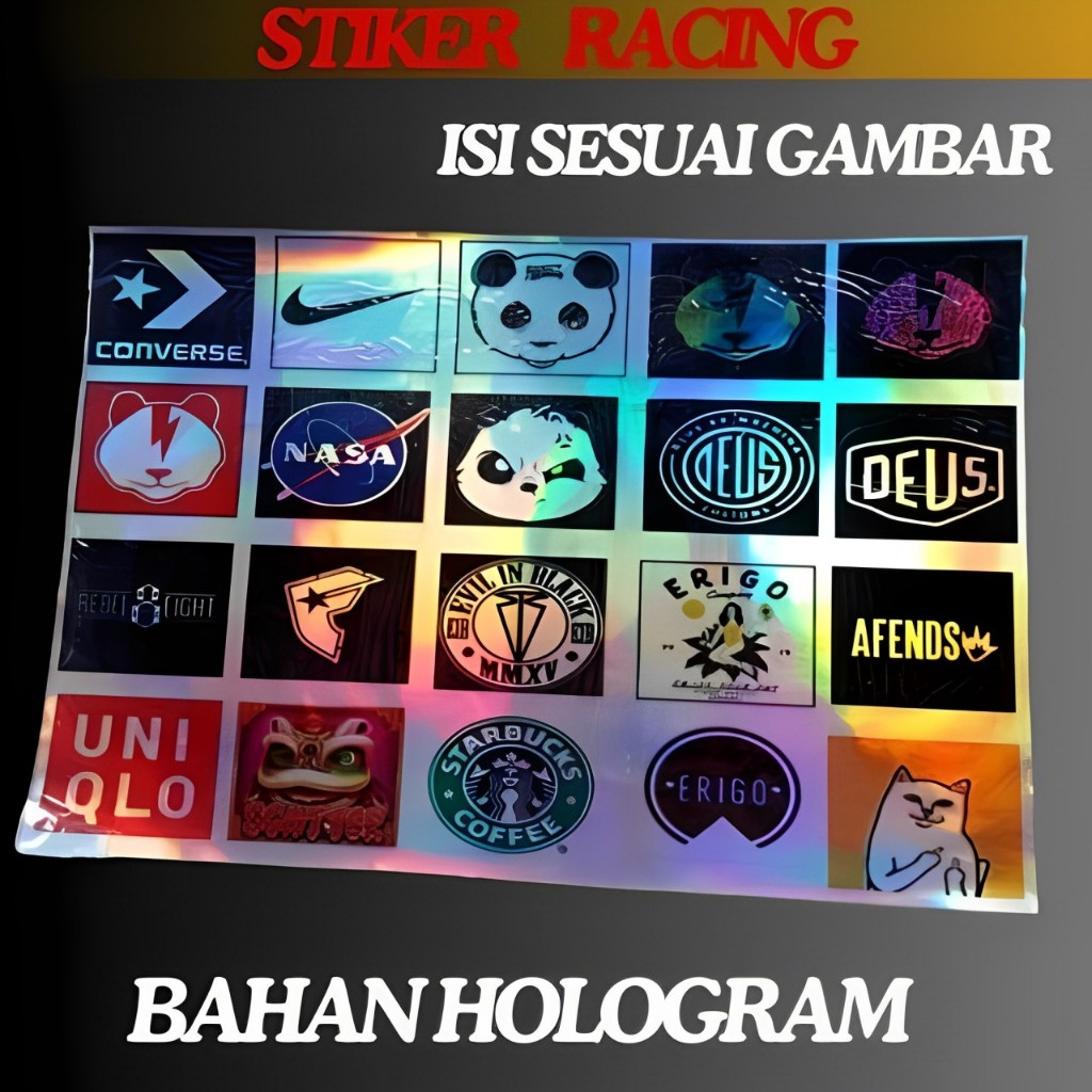 Jual Stiker Racing Pack Sticker Racing Hologram Stiker Sponsor Stiker ...
