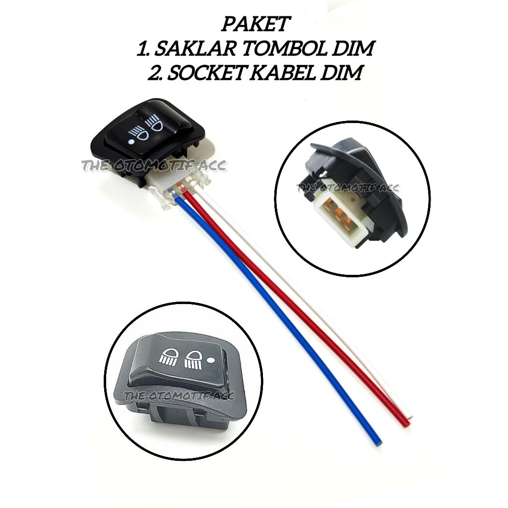 Jual Tombol Saklar Dim on on off 3 Fungsi Saklar On Off plus Socket ...