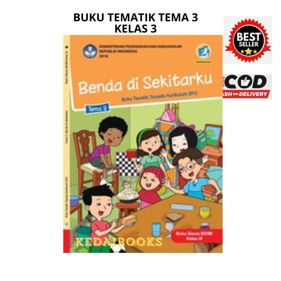 Jual Buku Tematik Kelas 3 Tema 3 Kurikulum 13 Revisi 2018 Dikbud ...