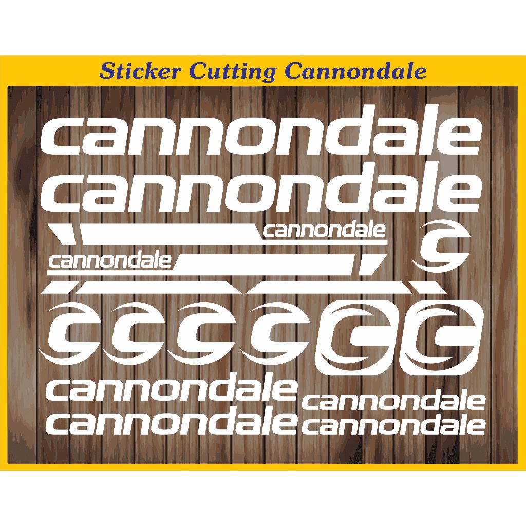 Jual cutting sticker canondale frame sepeda fixie mtb sticker decal set ...