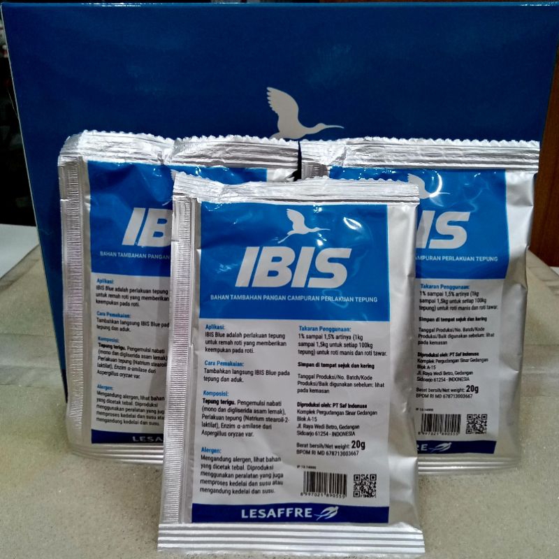Jual IBIS BLUE SASCHET ISI 20 GRAM ( PELEMBUT ROTI & BOLU ) | Shopee ...