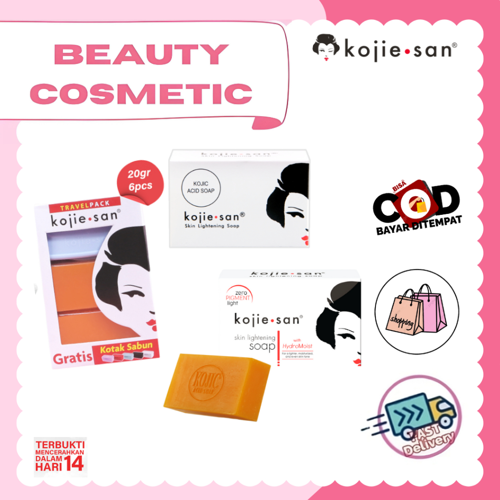 Kojie San Lightening Soap 65 Gr || Hydromoist || Travel Pack