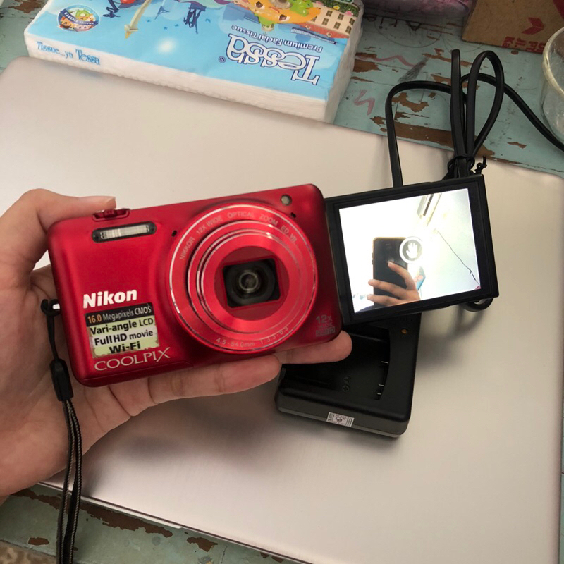 美品 Nikon COOLPIX S6600 レッド デジタルカメラ レッド 【公式通販】