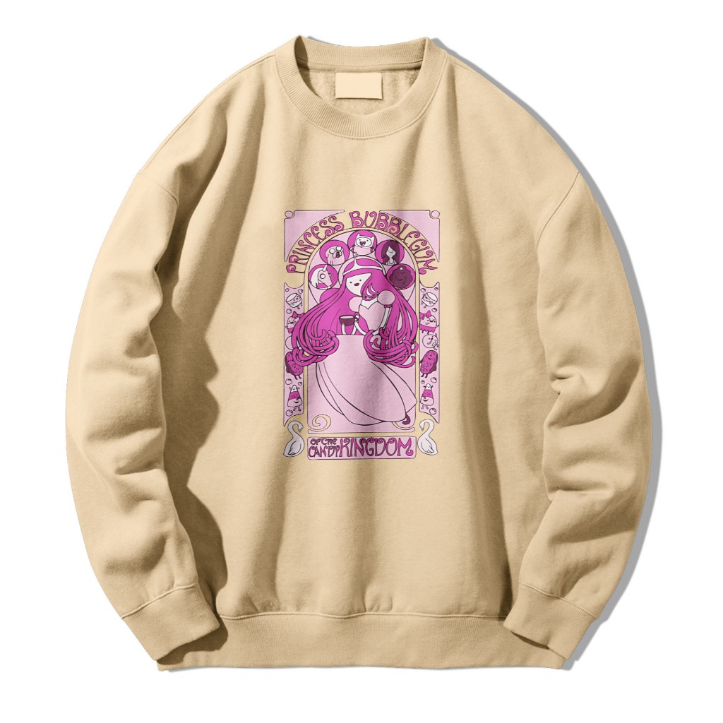 princess bubblegum pink sweater Jual Crewneck Sweatshirt Wanita Adventure time Princess Bubblegum