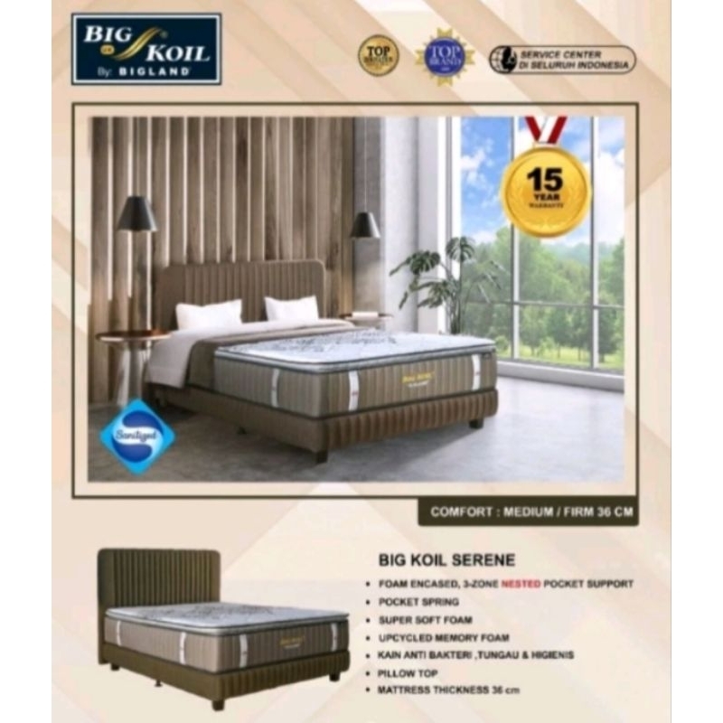 Jual Springbed BigKoil Serene | Shopee Indonesia