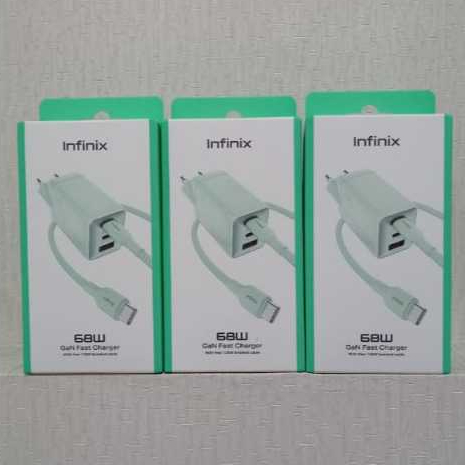 Jual Infinix GaN 68W Fast Charger (2C1A) | Shopee Indonesia