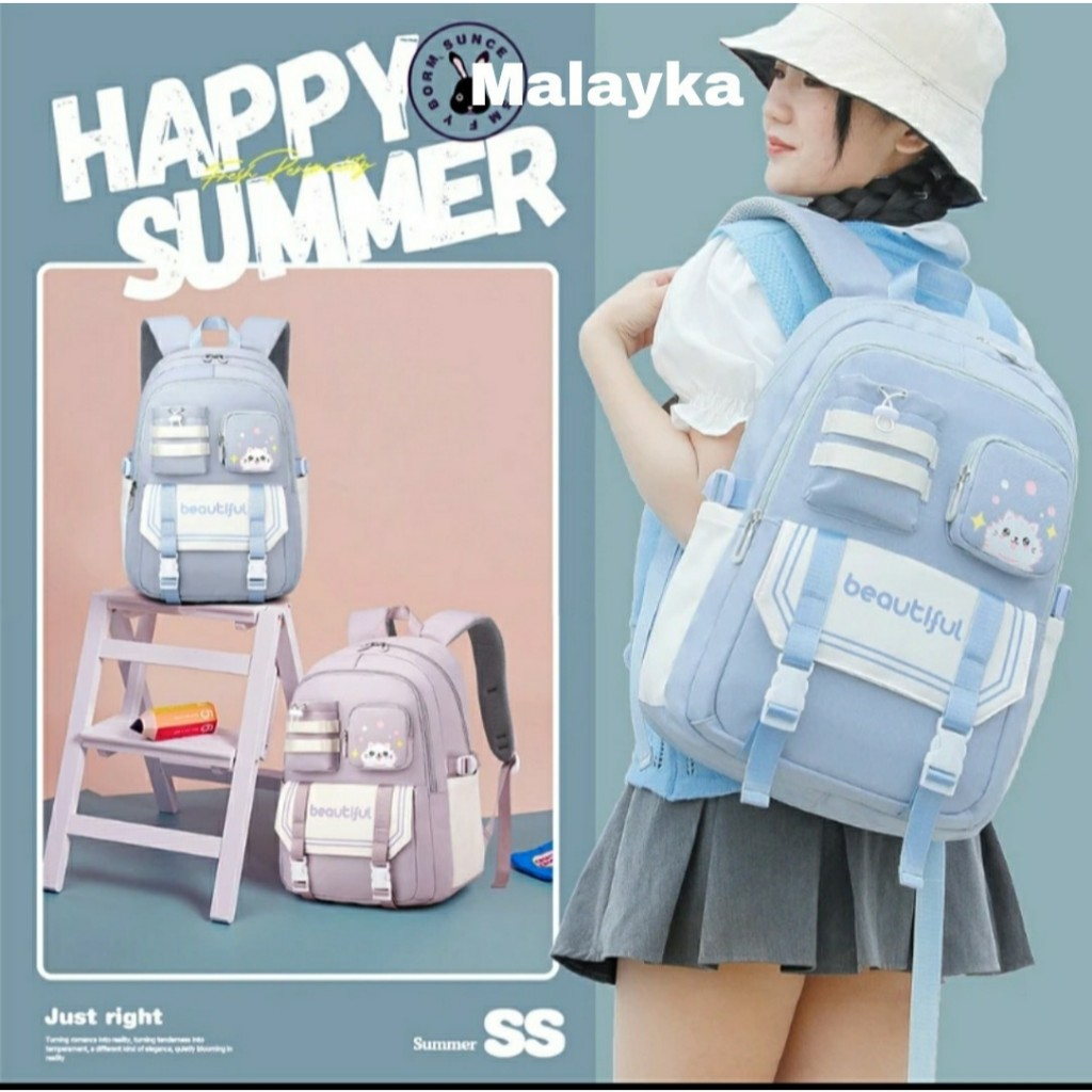 Jual tas ransel sekolah perempuan SD/SMP ransel feshion tas ransel ...