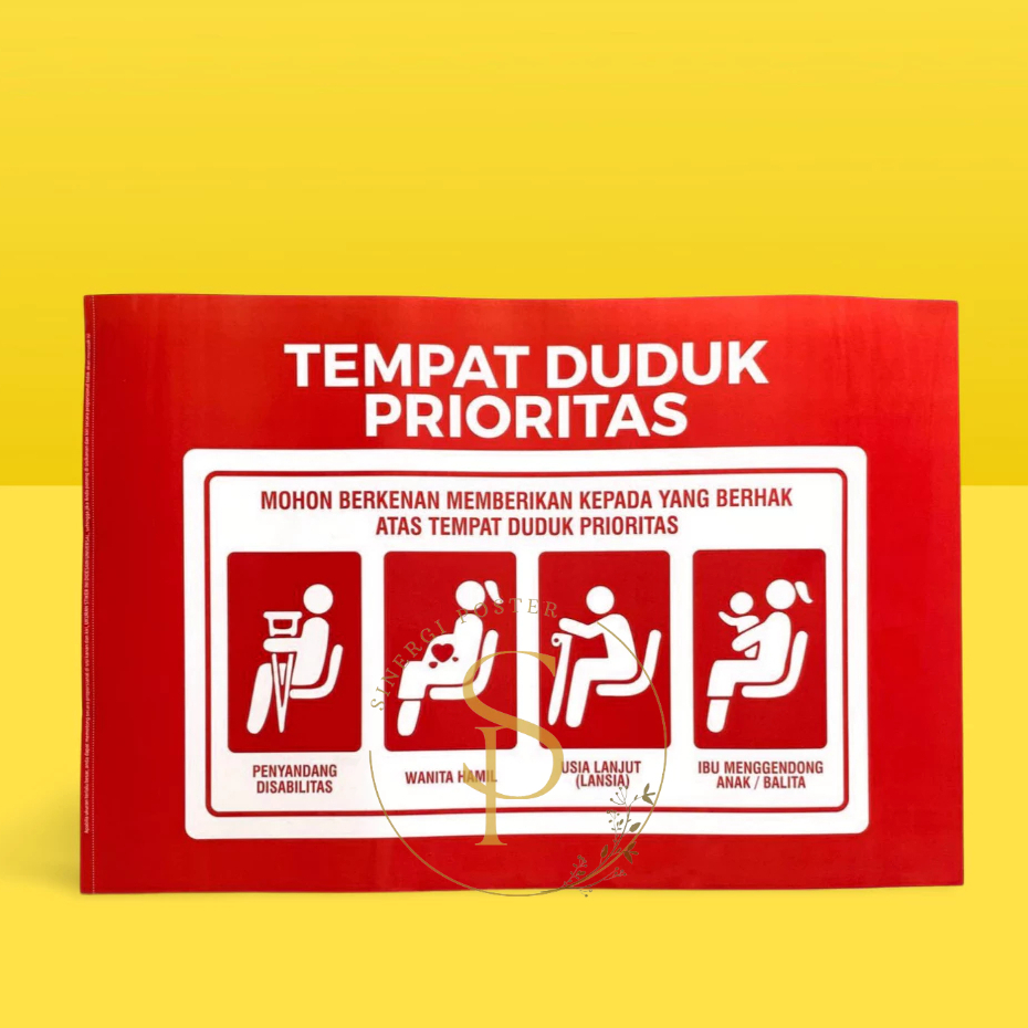 Jual Stiker Tempat Duduk Prioritas Merah | Stiker Kursi Prioritas ...