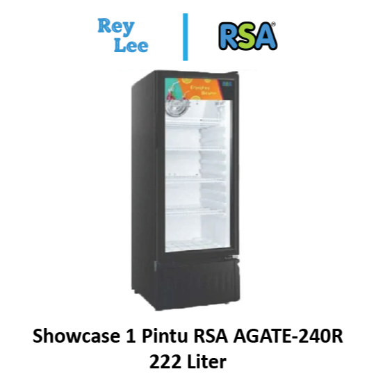 Jual Showcase 1 Pintu RSA AGATE-240R 222 Liter | Shopee Indonesia