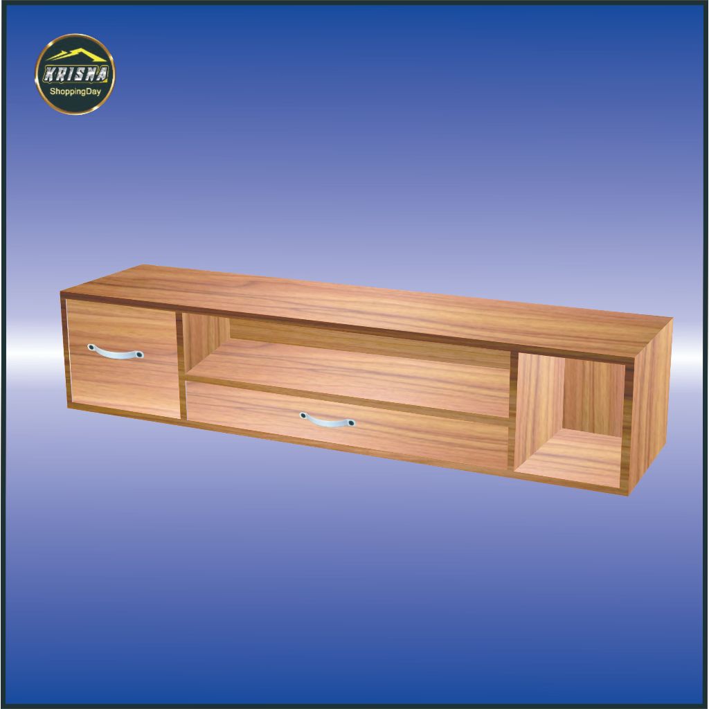 Jual (RL 023) Rak Laci Nakas 2 Kayu 80x20/Rak Dinding Serbaguna ...