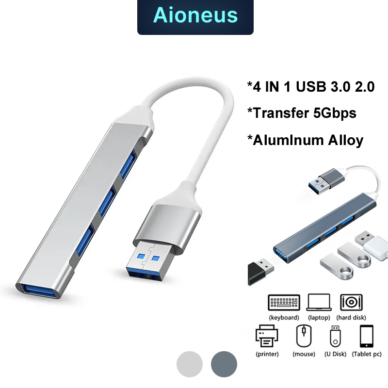 Jual 4 Port USB HUB 3.0 Adapter USB 4 in 1 to USB Interface Docking ...