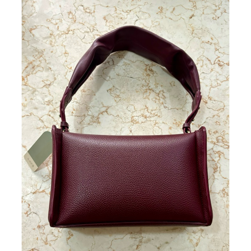 Jual Purotti Marlyn Square Bag, Genuine Leather, Maroon (like new ...