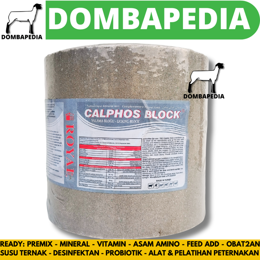Jual MINERAL BLOK CALPHOS 5 KG - Calphos Block - Mineral Blok Kambing ...