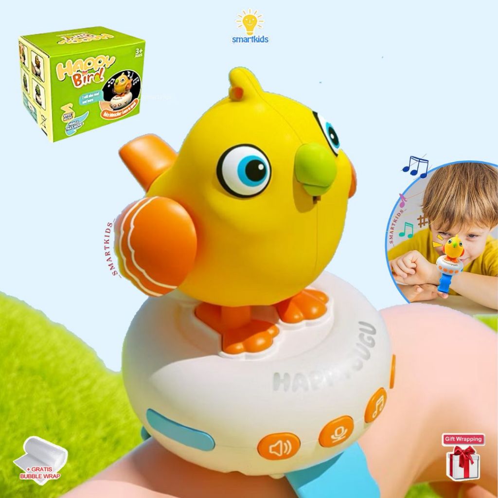 Jual Mainan Talk Bird Watch Jam Tangan Burung Melatih Anak Bicara ...