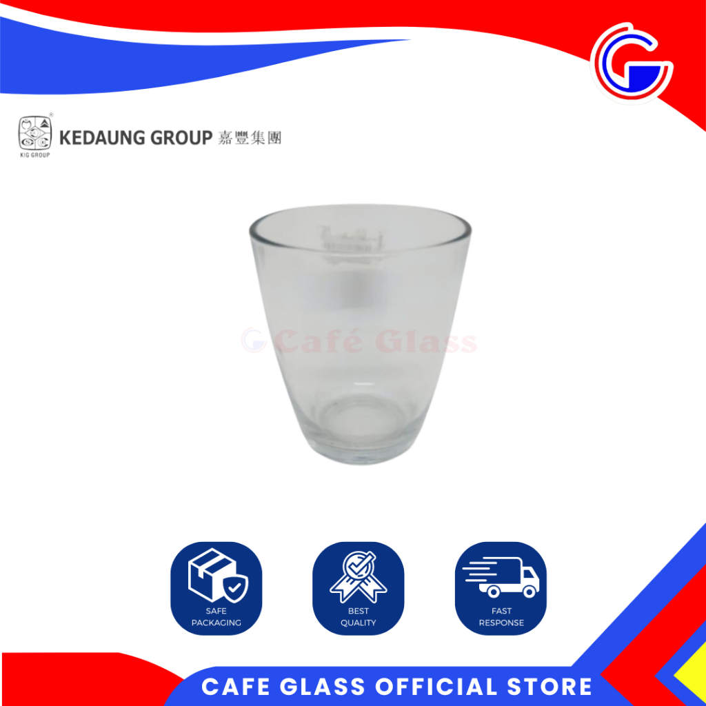 Kedaung Gelas Kaca Set 12 Pcs Murah (Pht-8T) - Gelas Teh Kopi Bening Polos Tebal 200Ml - Warung Cafe Restoran