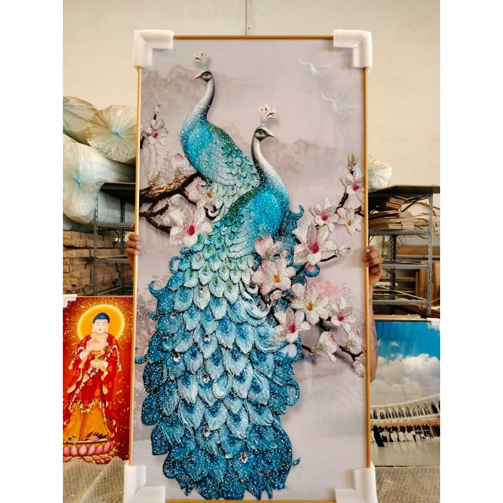 Jual Lukisan Dinding Diamond Crystal Painting 5 D Bentuk Persegi Frame ...