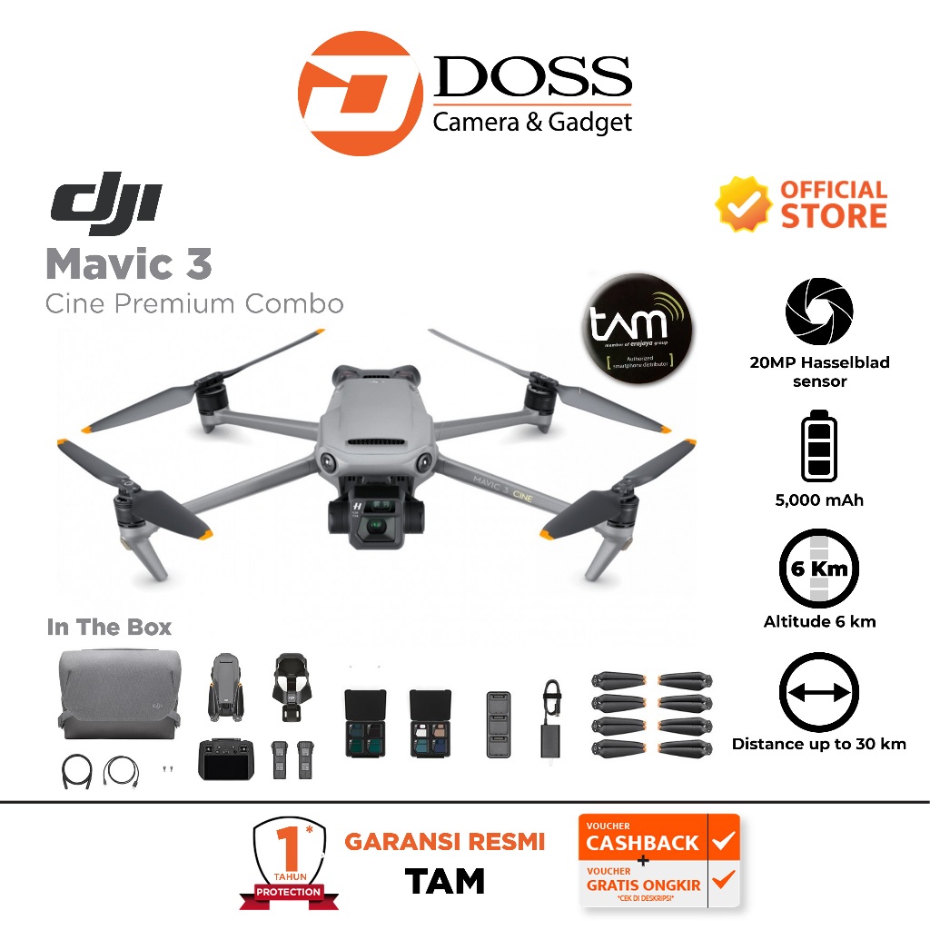 Jual DJI Mavic 3 Cine Premium Combo Camera Drone | Shopee Indonesia