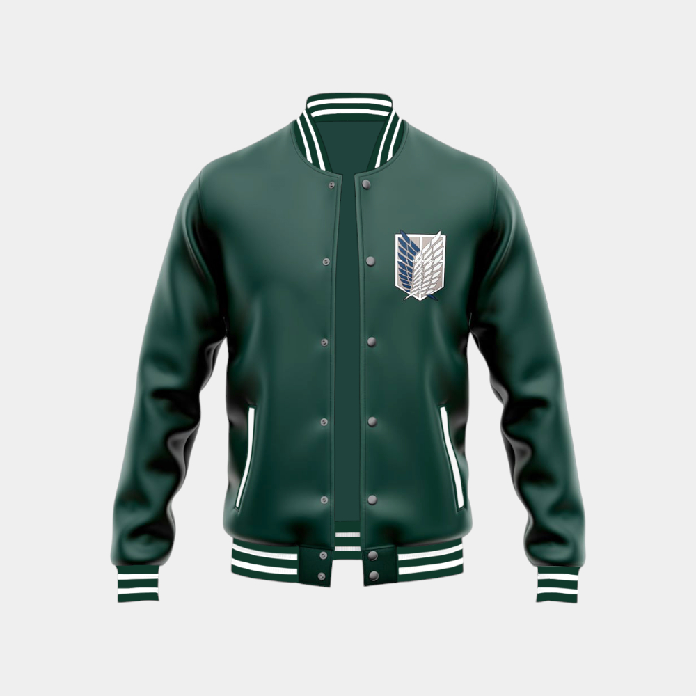 Jual JACKET ANIME VARSITY ATTACK ON TITAN SURVEY CORPS Shopee