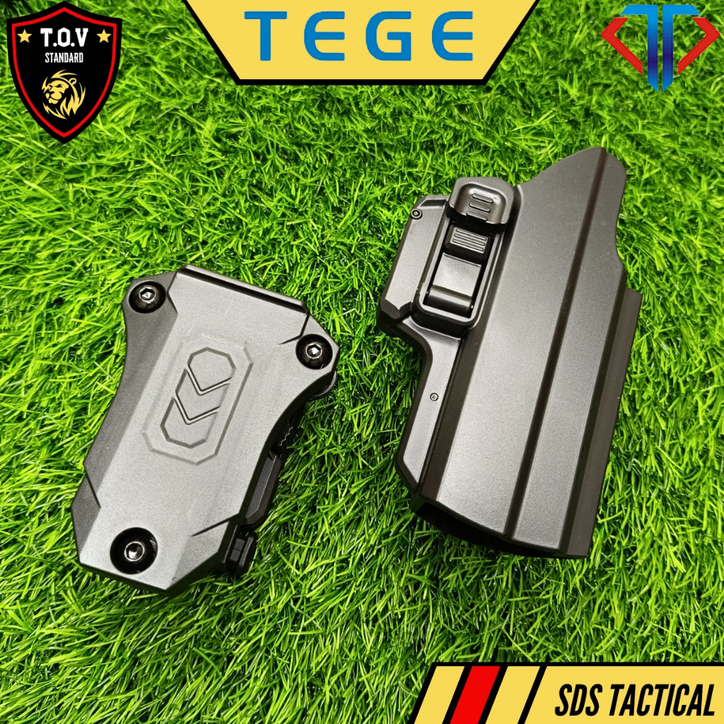 Jual Paket TEGE Holster Pinggang Universal IPSC dan Magpouch Single ...