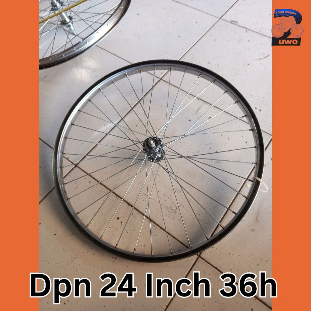 Jual Velg/Rims Steel/Besi MURAH JADI siap PAKAI untuk Sepeda Ukuran 24 ...