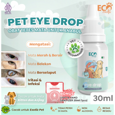 Jual Ecosterilyn Obat Tetes Mata Kucing/Anjing Untuk Mata Merah