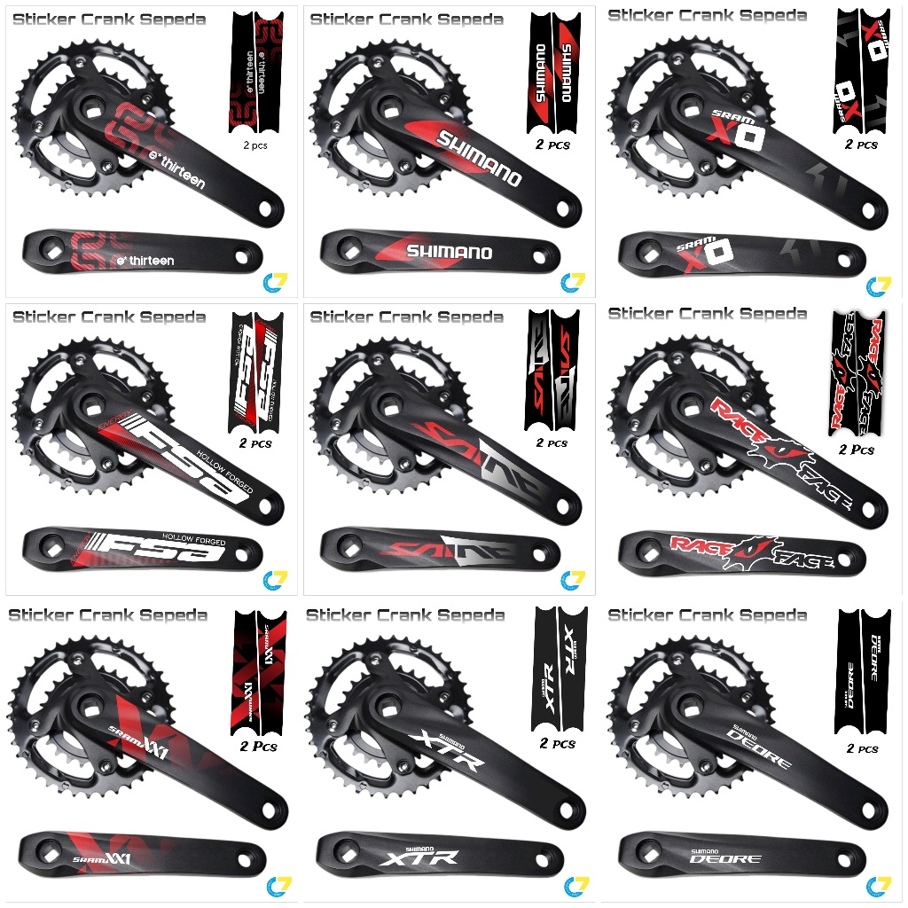 Jual [ PROMO ] Sticker Decal Crank sepeda MTB - Decal Pedal Sepeda MTB ...