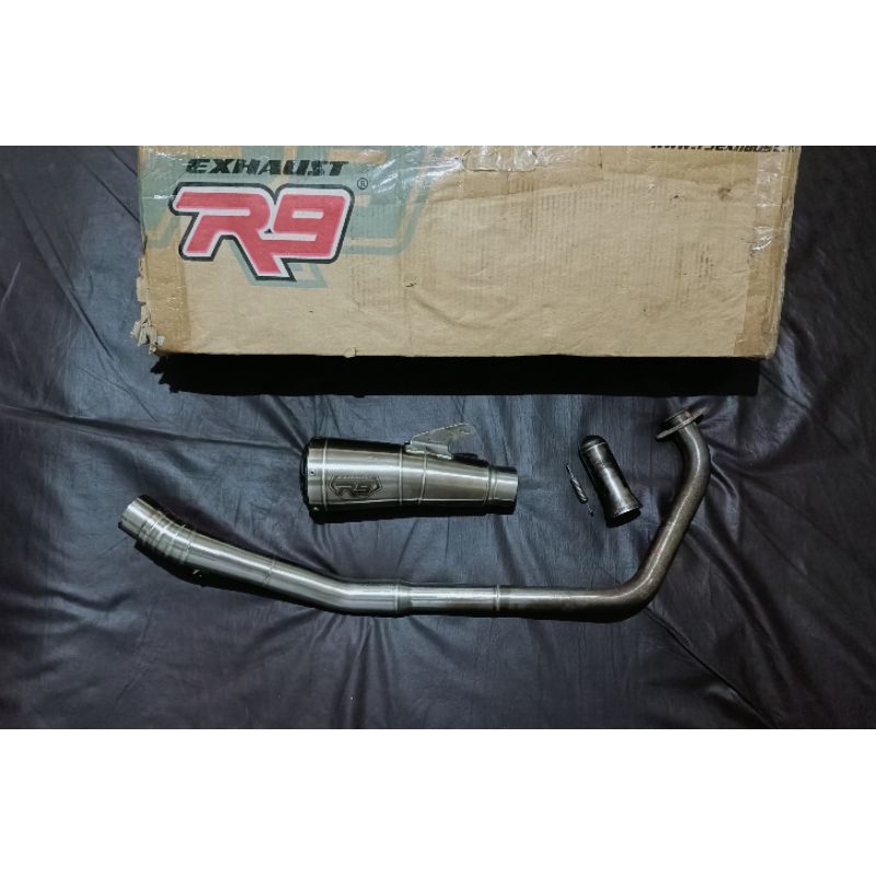 Jual knalpot R9 GP series Fullsistem R15 V3 V4 original | Shopee Indonesia