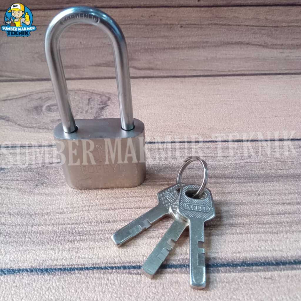 Jual Gembok Nekel Murah Leher Panjang Pagar Kunci Pintu Square Padlock ...