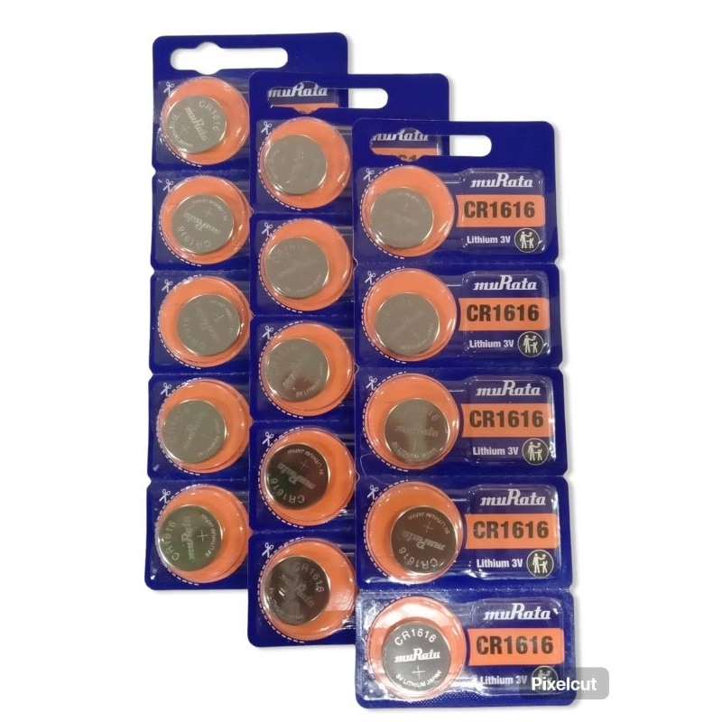 Jual Baterai original Murata CR 1616 perlembar isi 5Pcs | Shopee Indonesia