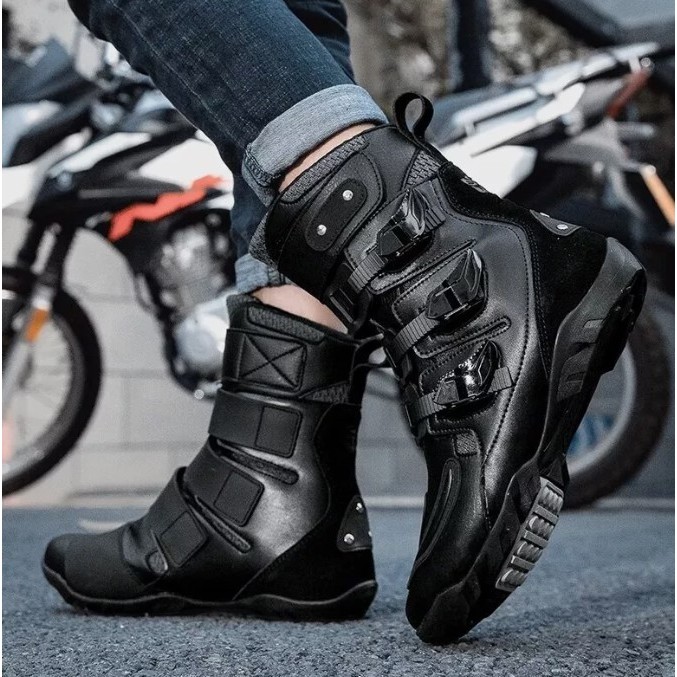 Jual Sepatu Motor BLURD Sepeda Motor Touring MOGE Sunmori | Shopee ...