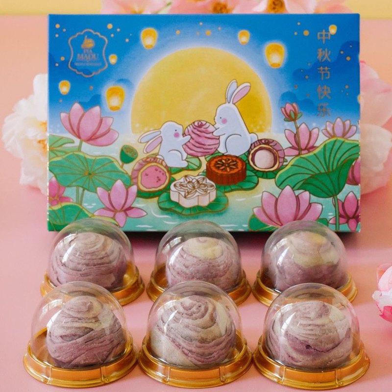 Jual Lily Box (1 box isi 6 pcs Thousand Layers Mooncake) | Shopee Indonesia