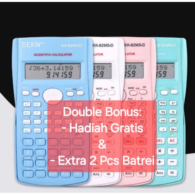 Jual Kalkulator Ilmiah Scientific Calculator DEXIN SAINS | Shopee Indonesia