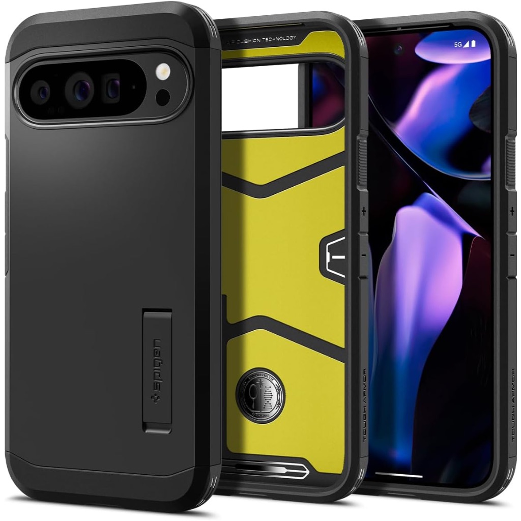 Google Spigen Slim Armor CS Hoesje Voor Zwart Met Kaarthouder
