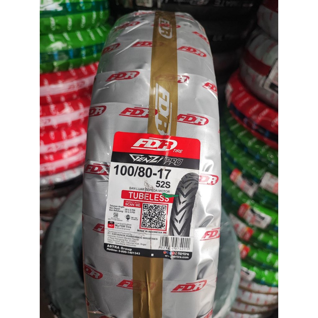 Jual (BAYAR DITEMPAT) BAN FDR 100/80-17 SPORT XR EVO, GENZI, GENZI PRO ...