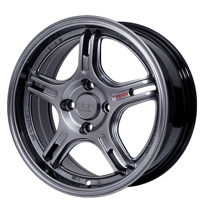 Jual VELG HSR R15 WARNA HYPER BLACK FOR BRO JAZZ SIGRA DLL HSR FE04 ...
