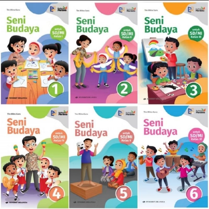 Jual Buku Seni Budaya SD Kelas 1 2,3 4 5,6 Penerbit Erlangga Kurikulum ...