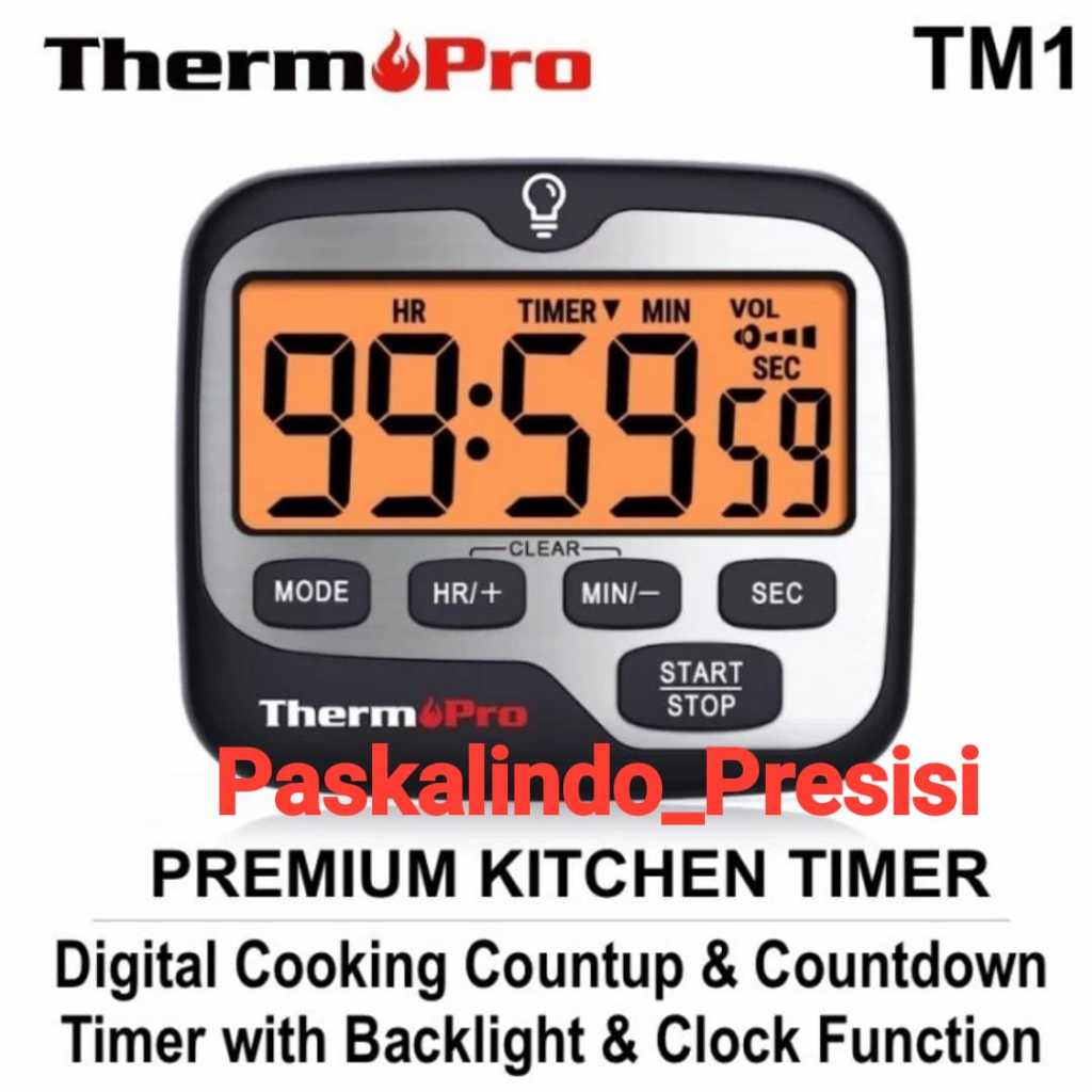 Jual Timer Digital THERMO PRO Timer Laboratorium/Dapur/Pabrik/Masak ...