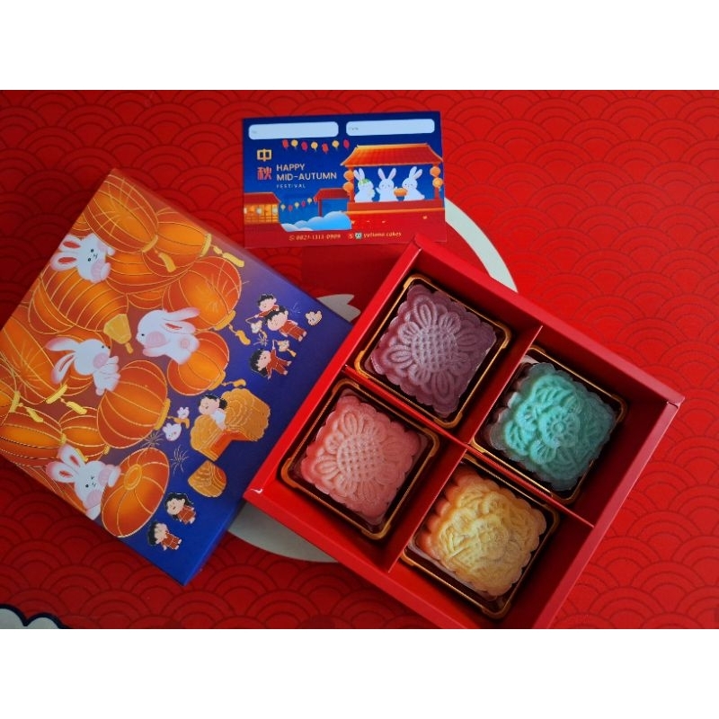 Jual Kue bulan / Moon cakes / mooncake snow skin isi 4 / snow skin ...