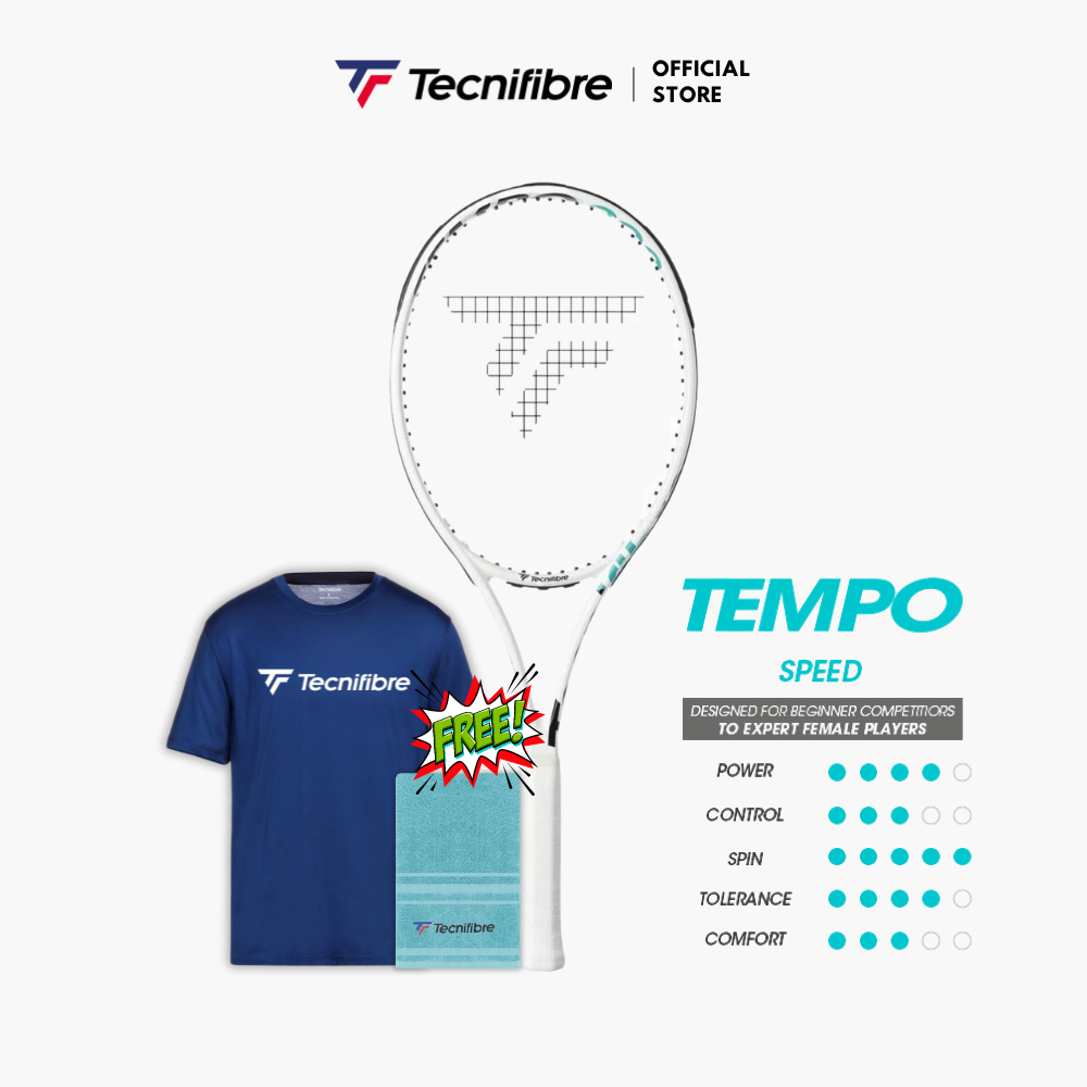Raqueta Tenis Tecnifibre Tempo Iga Junior 23 Pulgadas