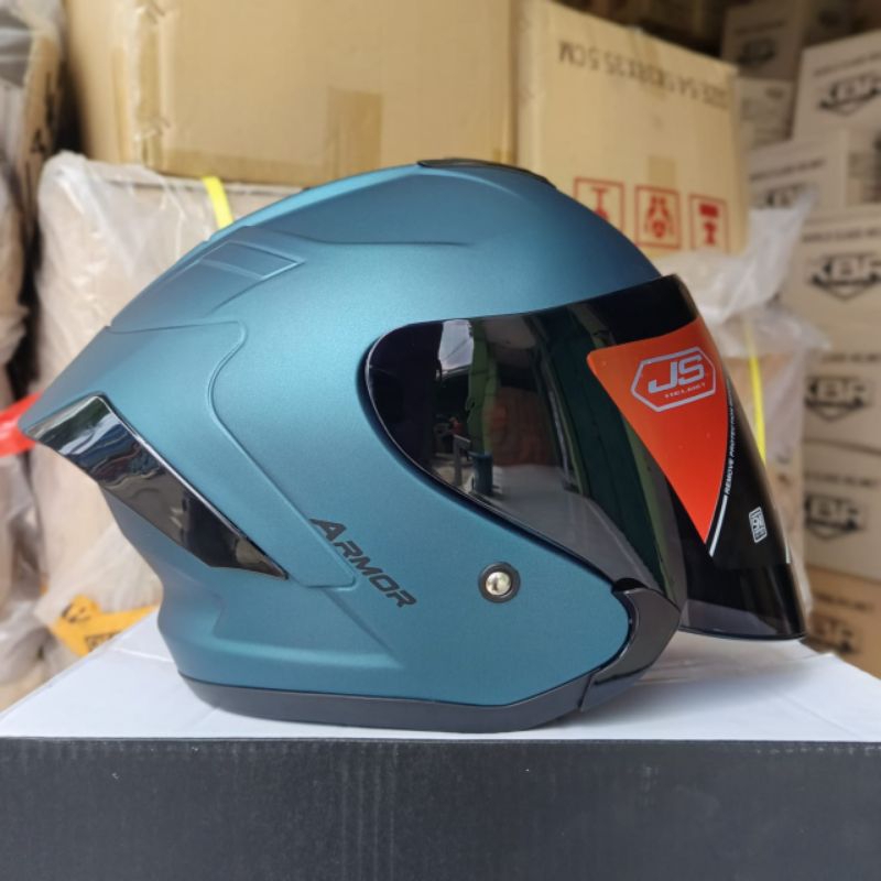 Jual Helm JS ARMOR Half Face 100% Original | Shopee Indonesia