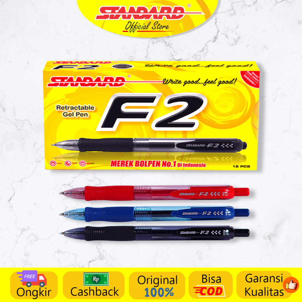 Standard - Pulpen F2 0.7 ( Alat Tulis / Pen / Ballpoint / Pena ) (2)