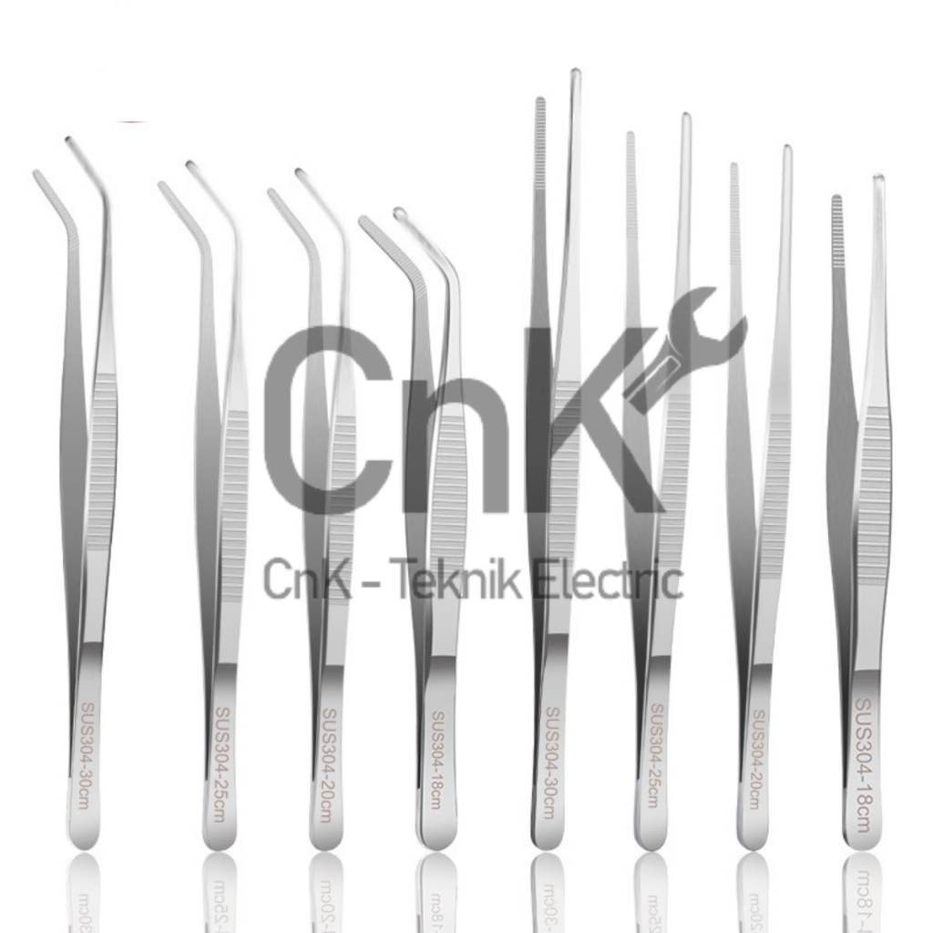 Jual PINSET STAINLESS ANTI KARAT 14 16 18 20 CM LURUS DAN BENGKOK (MIN ...