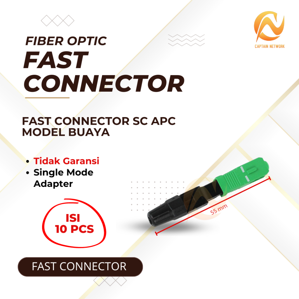 Jual Fiber Optic SC APC Fast Connector | FTTH Fast konektor SC APC ...
