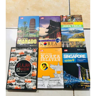 ( PROMO BUKU MURAH ORIGINAL ) BUKU TRAVELING / PARIWISATA / REFRENSI / TELUSUR JAWA TIMUR / KOREA SELATAN / TELUSUR MANADO