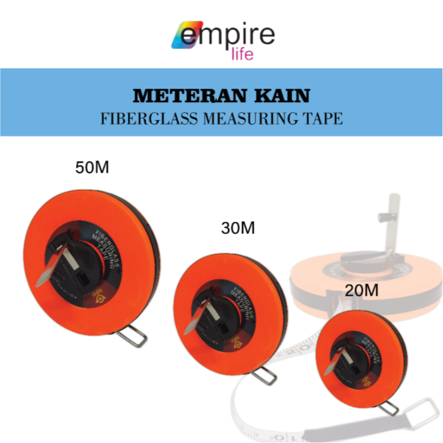 Jual Meteran Kain 50 30 20 10 Meter - Measuring Tape Cutton Tape ...