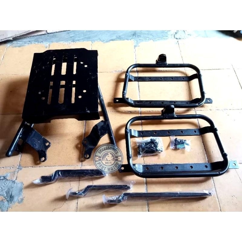 Jual PAKET LENGKAP BRACKET TOP BOX + BREKET SIDE BOX SB 2000 FULL ...